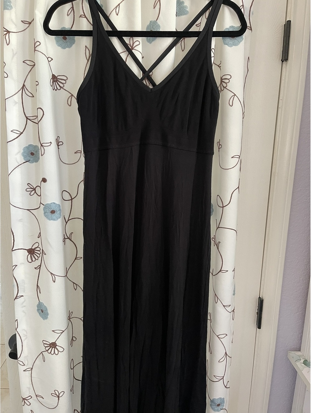 Gilligan & O'Malley | Sz L | Black Crisscross Nightie or Maxi Dress